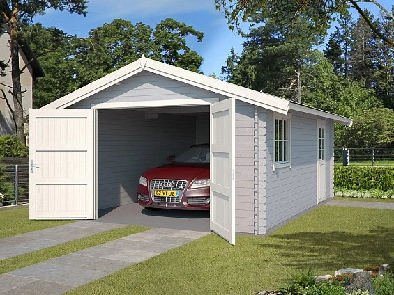 Outdoor Life Garage Yarik Platinum Grey-Wit 380 x 540 cm - Afbeelding 1